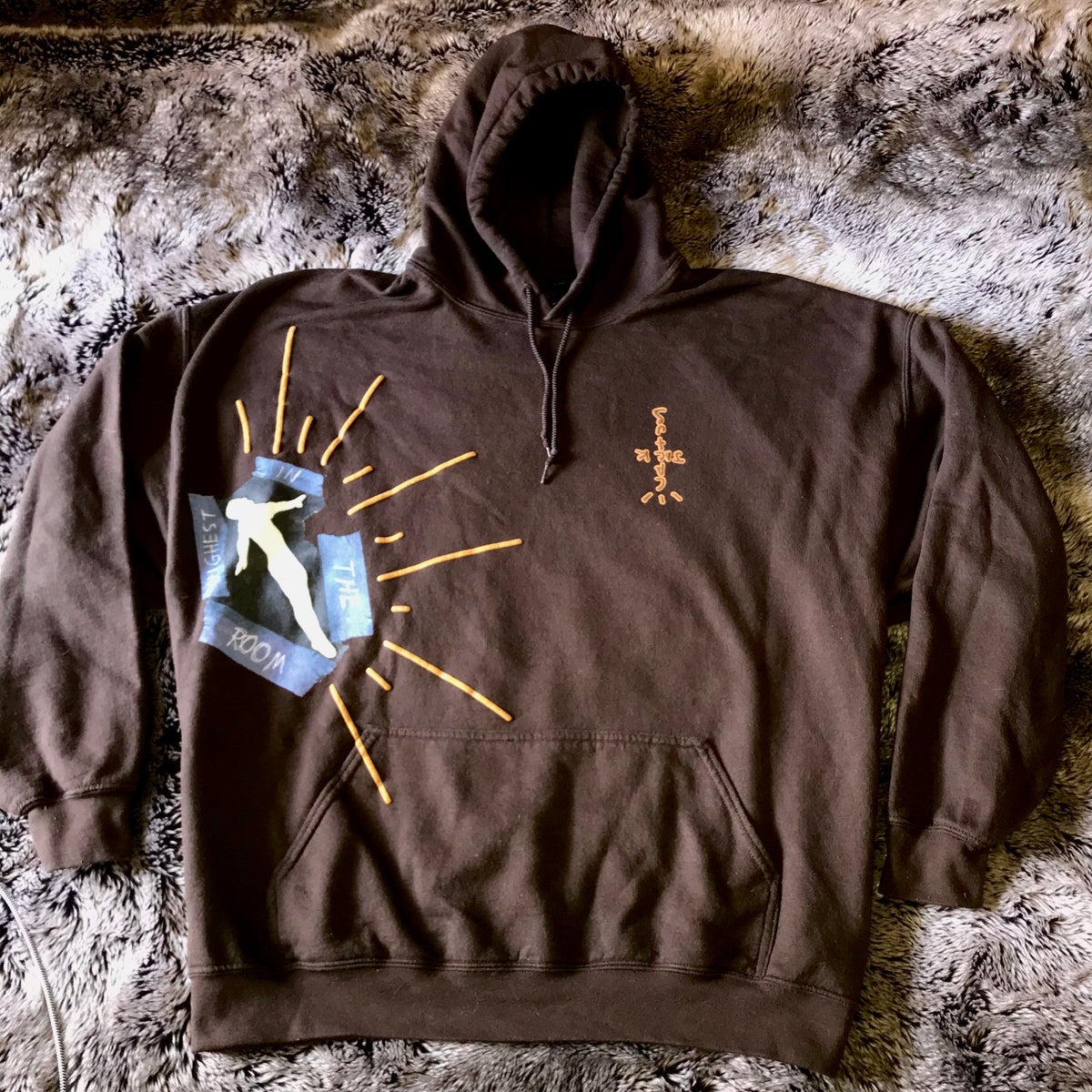 Highest In The Room Hoodie Brown Vintage Houston