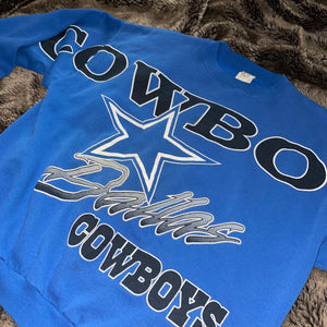 1994 Dallas Cowboys Vintage Logo Crewneck (Blue)