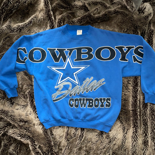 1994 Dallas Cowboys Vintage Logo Crewneck (Blue)