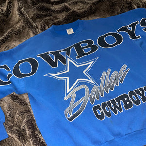 1994 Dallas Cowboys Vintage Logo Crewneck (Blue)