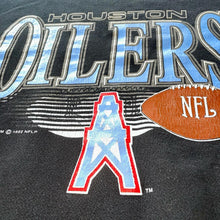 Load image into Gallery viewer, 1992 Houston Oilers NFL Logo Crewneck Sweater (Black)