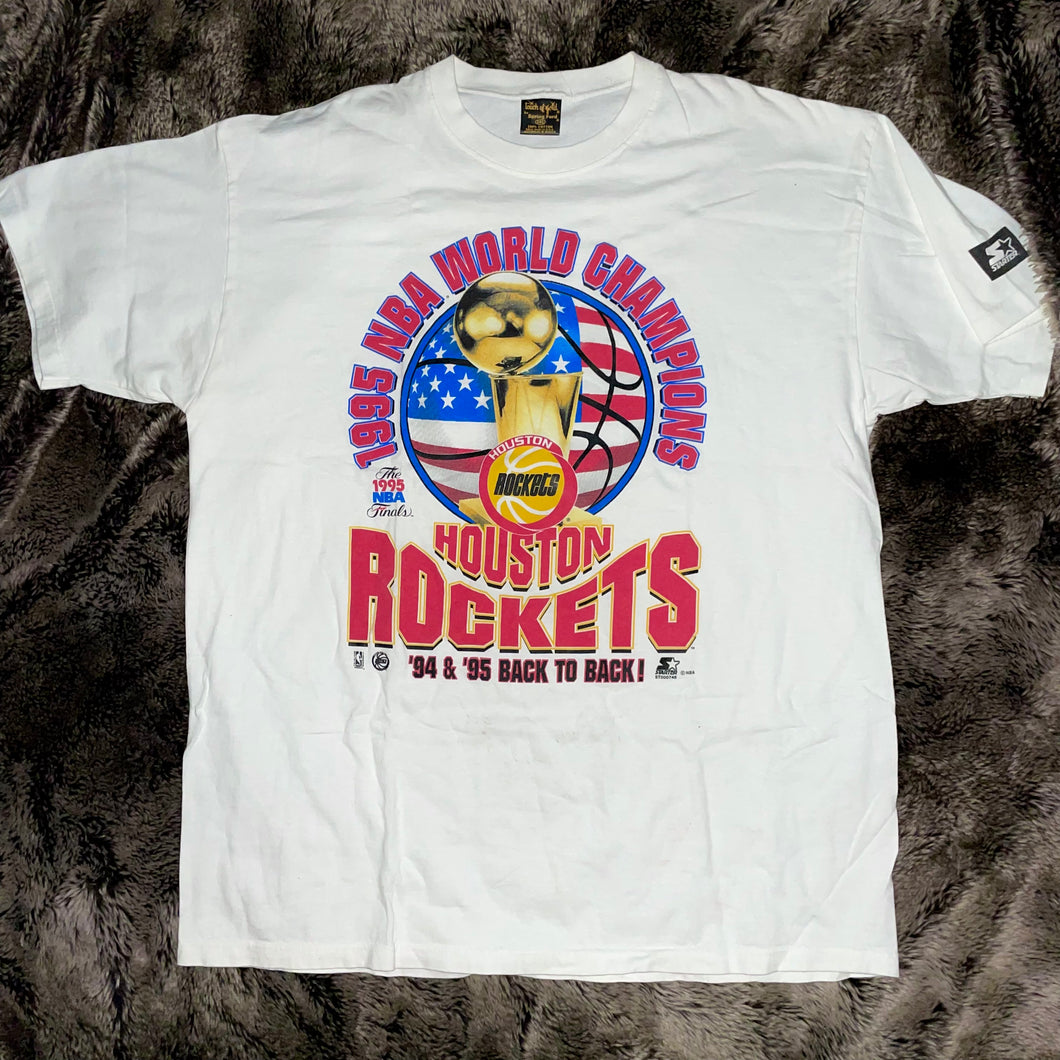 1995 Houston Rockets Classic World Champs Tee