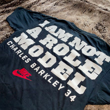 Load image into Gallery viewer, 1990s Nike x Charles Barkley “I Am Not A Role Model” Tee (Black &amp; Red)