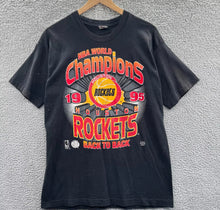 Load image into Gallery viewer, Rockets 1995 “NBA World Champions” Tee (Black)