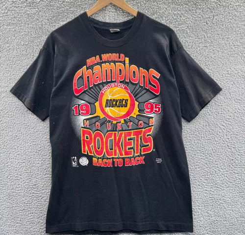 Rockets 1995 “NBA World Champions” Tee (Black)