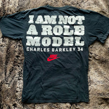 Load image into Gallery viewer, 1990s Nike x Charles Barkley “I Am Not A Role Model” Tee (Black &amp; Red)