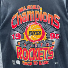 Load image into Gallery viewer, Rockets 1995 “NBA World Champions” Tee (Black)