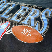 Load image into Gallery viewer, 1992 Houston Oilers NFL Logo Crewneck Sweater (Black)