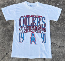 Load image into Gallery viewer, Houston Oilers 1991 AFC Central Champions Tee (White)