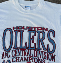 Load image into Gallery viewer, Houston Oilers 1991 AFC Central Champions Tee (White)