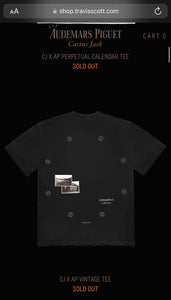 2023 Audemars Piguet x Cactus Jack Collab Tee (Black)