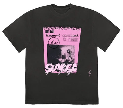 Cactus Jack for Fragment Pink Sunrise Tee (Washed Black)