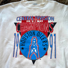 Load image into Gallery viewer, 1991 Houston Oilers AFC Champions Crewneck Sweater (White)