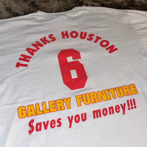 1990s Houston Rockets Mattress Mack "6th Man" Tee (White)