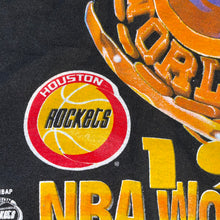 Load image into Gallery viewer, 1994 Houston Rockets World Champions Ring Tee (Black)