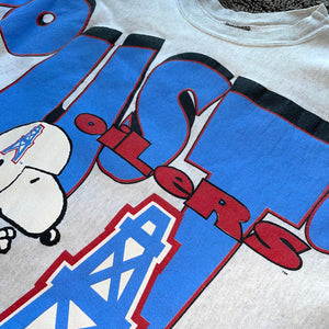 1990s Houston Oilers Peanuts Snoopy Crewneck (Grey)