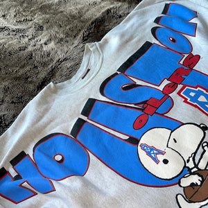 1990s Houston Oilers Peanuts Snoopy Crewneck (Grey)