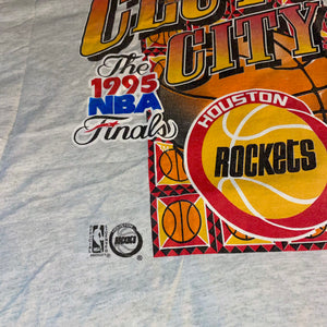 Rockets 1995 Clutch City II “Back 2 Back” Tee (Grey)