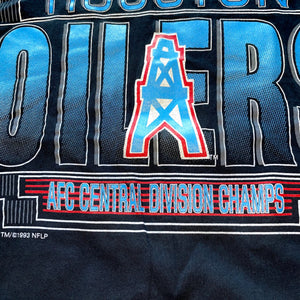 1993 Oilers AFC Central Champs Tee (Black)