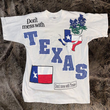 Load image into Gallery viewer, Don&#39;t Mess With Texas Collage Tee (White)