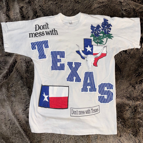 Don't Mess With Texas Collage Tee (White)