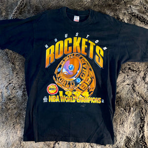 1994 Houston Rockets World Champions Ring Tee (Black)