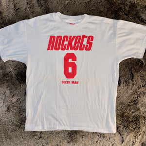 1990s Houston Rockets Mattress Mack "6th Man" Tee (White)