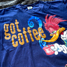 Load image into Gallery viewer, 1990s Woody Woodpecker “Got Coffee?” Tee