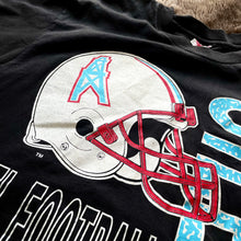 Load image into Gallery viewer, 1991 Houston Oilers Crazy Print Logo Tee