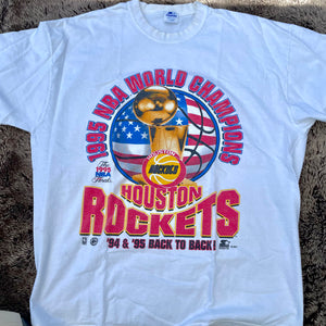 1995 Houston Rockets Classic World Champs Tee