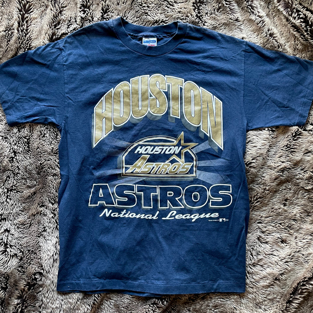 1994 Houston Astros NL Blue & Gold Era Tee (Navy)