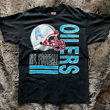 Load image into Gallery viewer, 1991 Houston Oilers Crazy Print Logo Tee