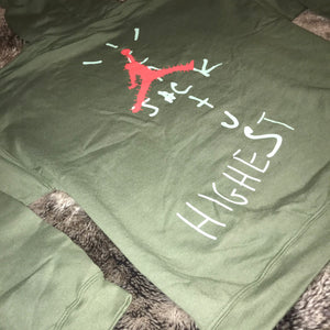 Cactus Jack Nike Air Jordan Highest Hoodie (Green)