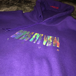 2017 Birds Eye View Tour Metallic Print Hoodie (Purple)