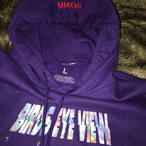 2017 Birds Eye View Tour Metallic Print Hoodie (Purple)