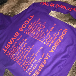 2017 Birds Eye View Tour Metallic Print Hoodie (Purple)