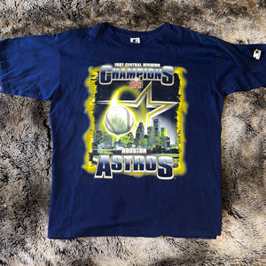 1997 Astros NL Central Champions Skyline Starter Tee (Navy)