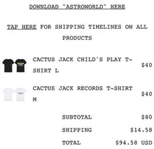 Load image into Gallery viewer, Cactus Jack Records Tee (White)