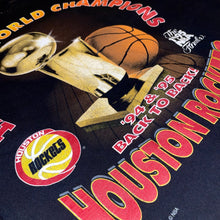 Load image into Gallery viewer, Rockets 1995 Back to Back “World Champions” Trophy Tee (Black)