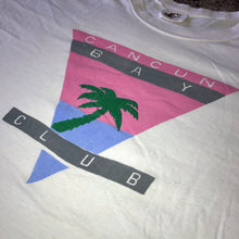 Load image into Gallery viewer, Vintage Single Stitch 1990’s “Cancun Bay Club” Tee (White)