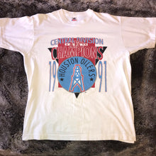 Load image into Gallery viewer, Houston Oilers 1991 AFC Central Champions Single Stitch Tee (White)