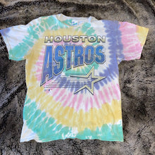 Load image into Gallery viewer, 1990’s Astros “Blue &amp; Gold Era” Vintage Tie Dye Tee