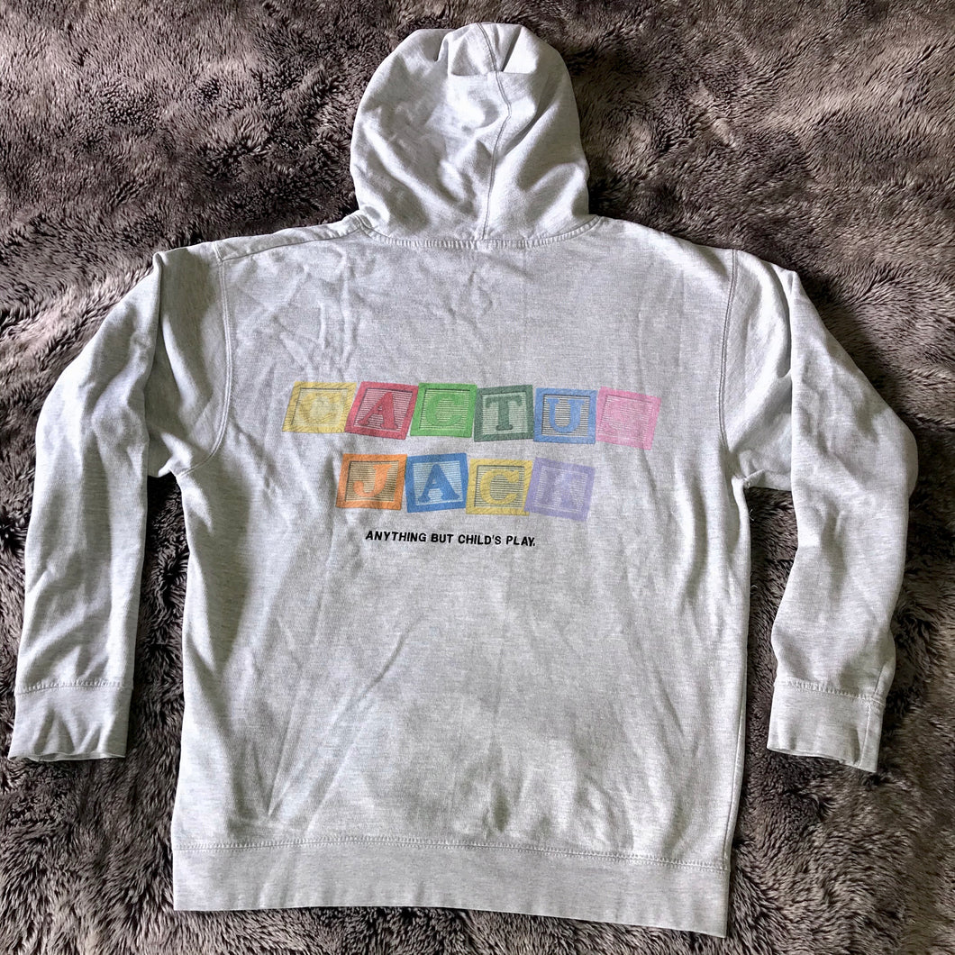 Cactus Jack Child s Play Hoodie Grey Vintage Houston