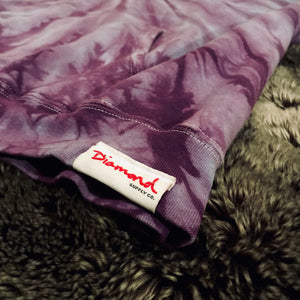 Diamond Supply Co Tie Dye Hoodie (Purple)