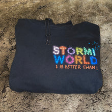 Load image into Gallery viewer, StormiWorld 2 is Better Than 1 Hoodie (Black)