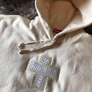 Supreme FW20 Cross Box Logo Hoodie (Natural)