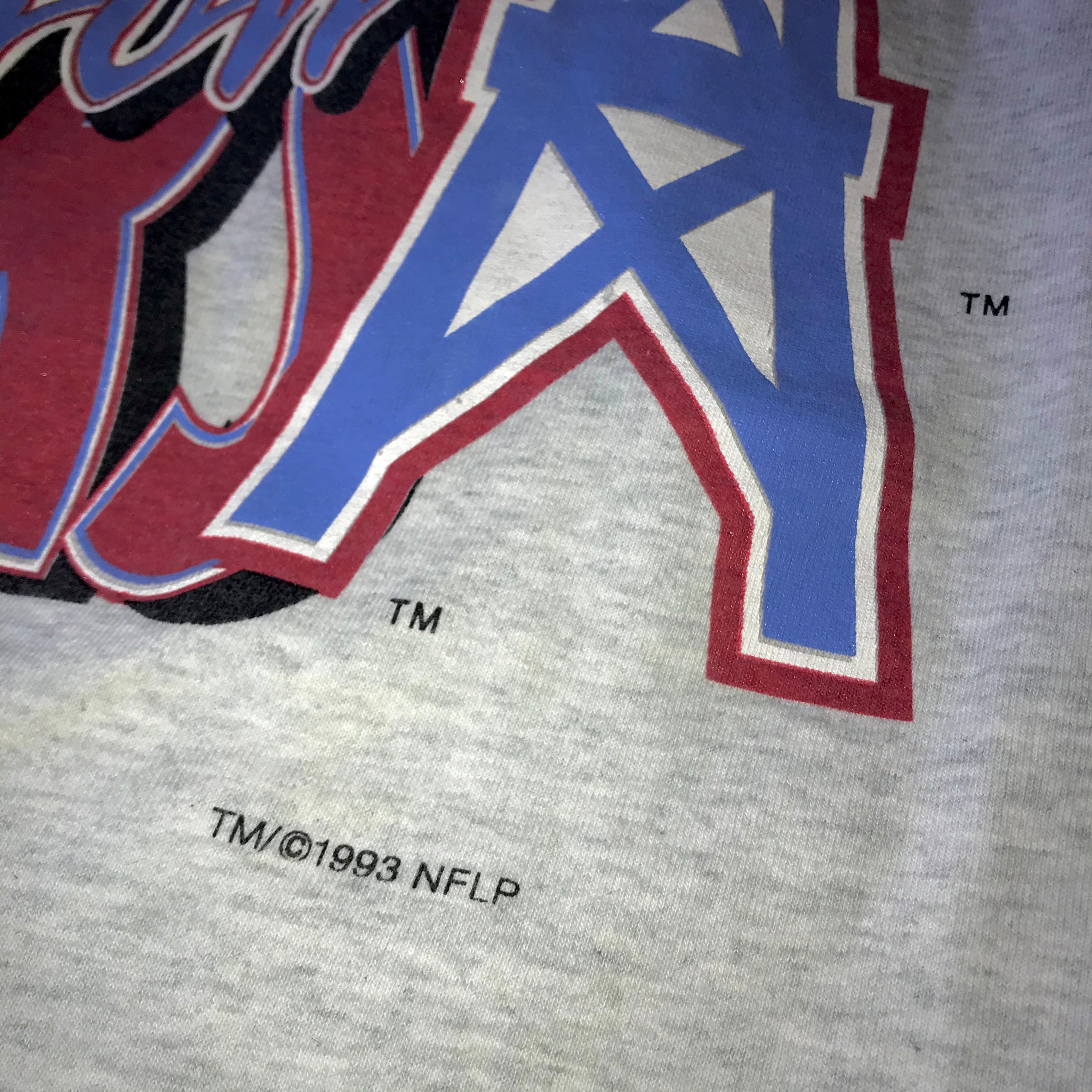 1993 Houston Oilers AFC Champions Tee (Grey) – Vintage Houston