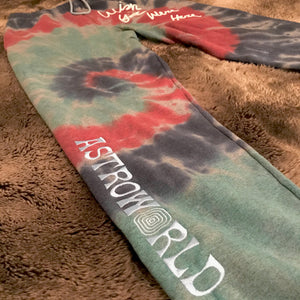 Astroworld Tour Tie Dye Sweatpants