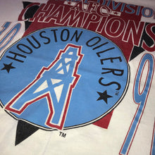 Load image into Gallery viewer, Houston Oilers 1991 AFC Central Champions Single Stitch Tee (White)