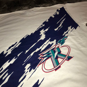 Rockets 1990s Blue Retro Logo Tee